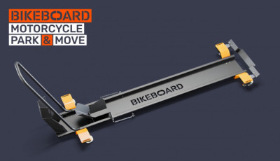 BIKEBOARD - parkovací stojan na motorku s revolučně snadnou obsluhou